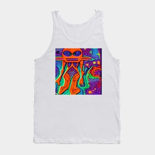 Alien Extraterrestrial Art Tank Top